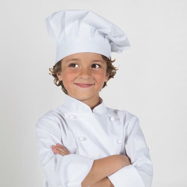 GORRO GRAN CHEF INFANTIL BLANCO