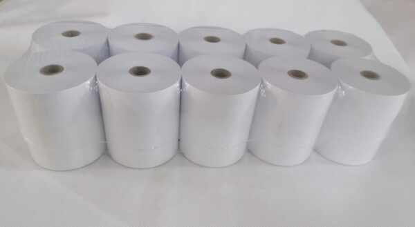 ROLLO PAPEL REGISTRADORA CON COPIA PACK-10 57 MM